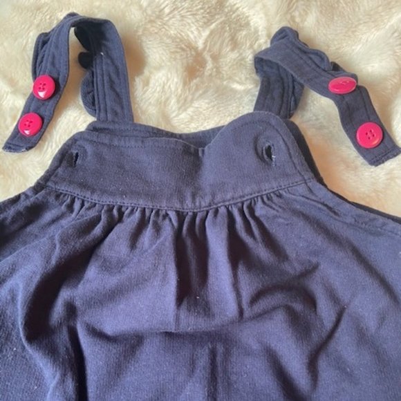 2 / $20 Carter's Blue Jumper Dress with Flowers Size 4 - Picture 6 of 7